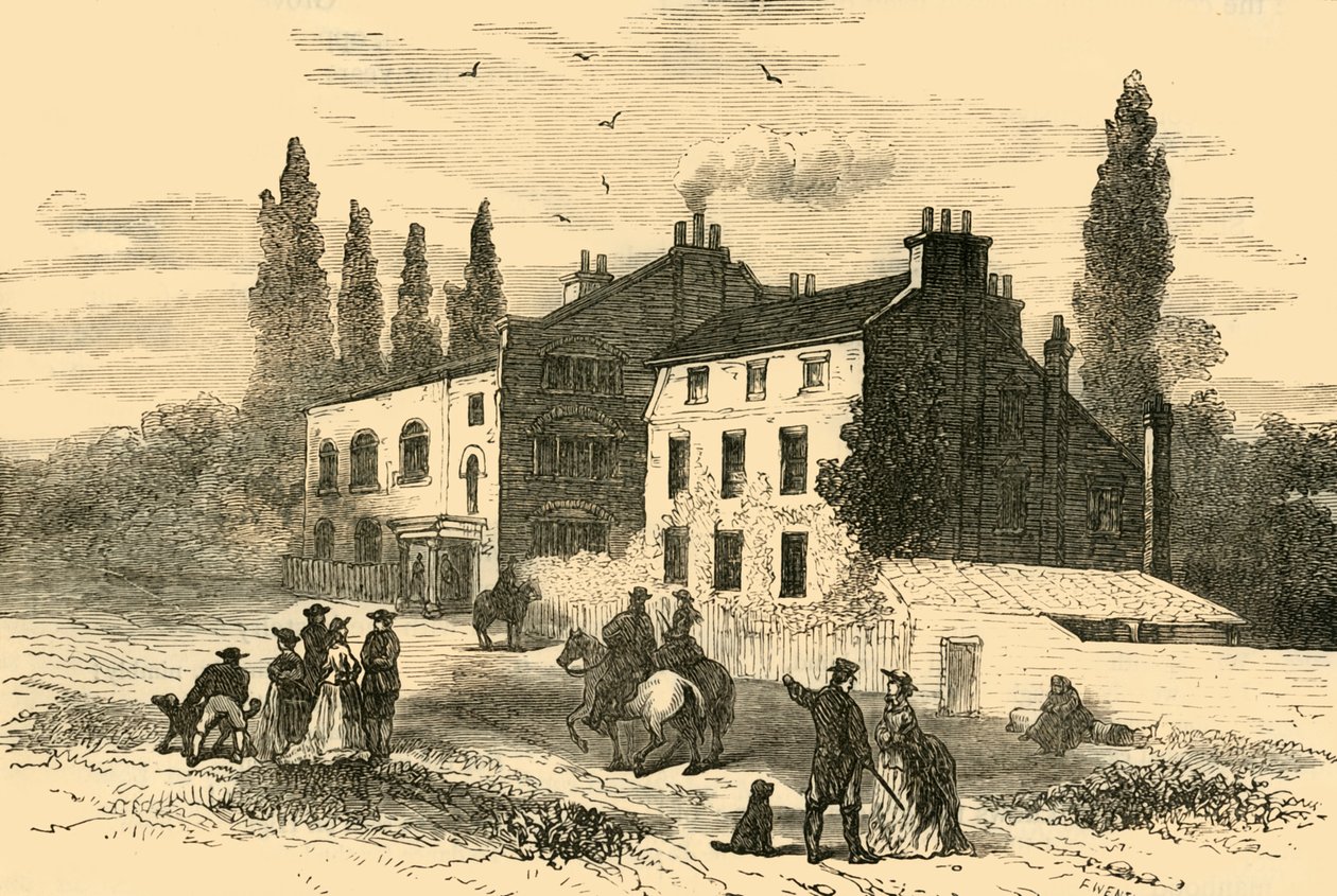 Hornsey Wood House, 1800, c1876 door Unbekannt