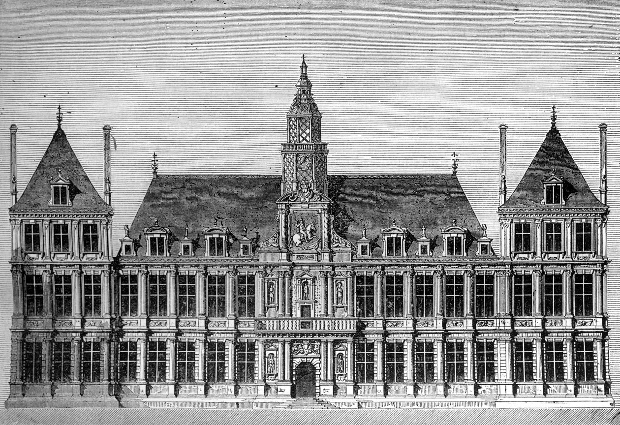 Hotel de Ville, Reims, Frankrijk, 1882-1884 door Unbekannt