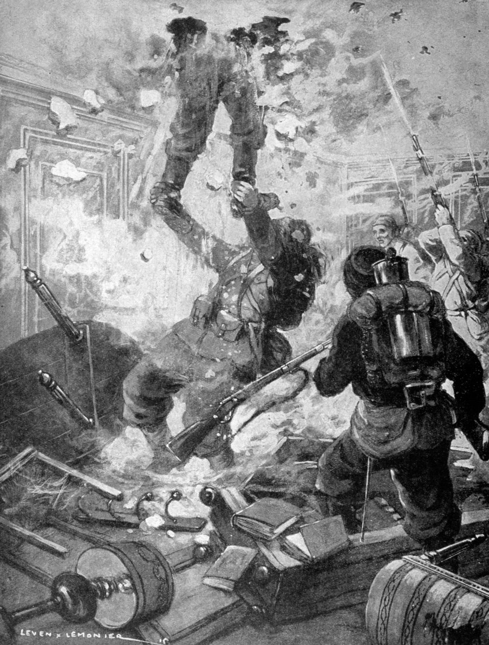 Hoe het Kasteel werd Ingenomen, Eerste Wereldoorlog, Frankrijk, 1915 door Unbekannt