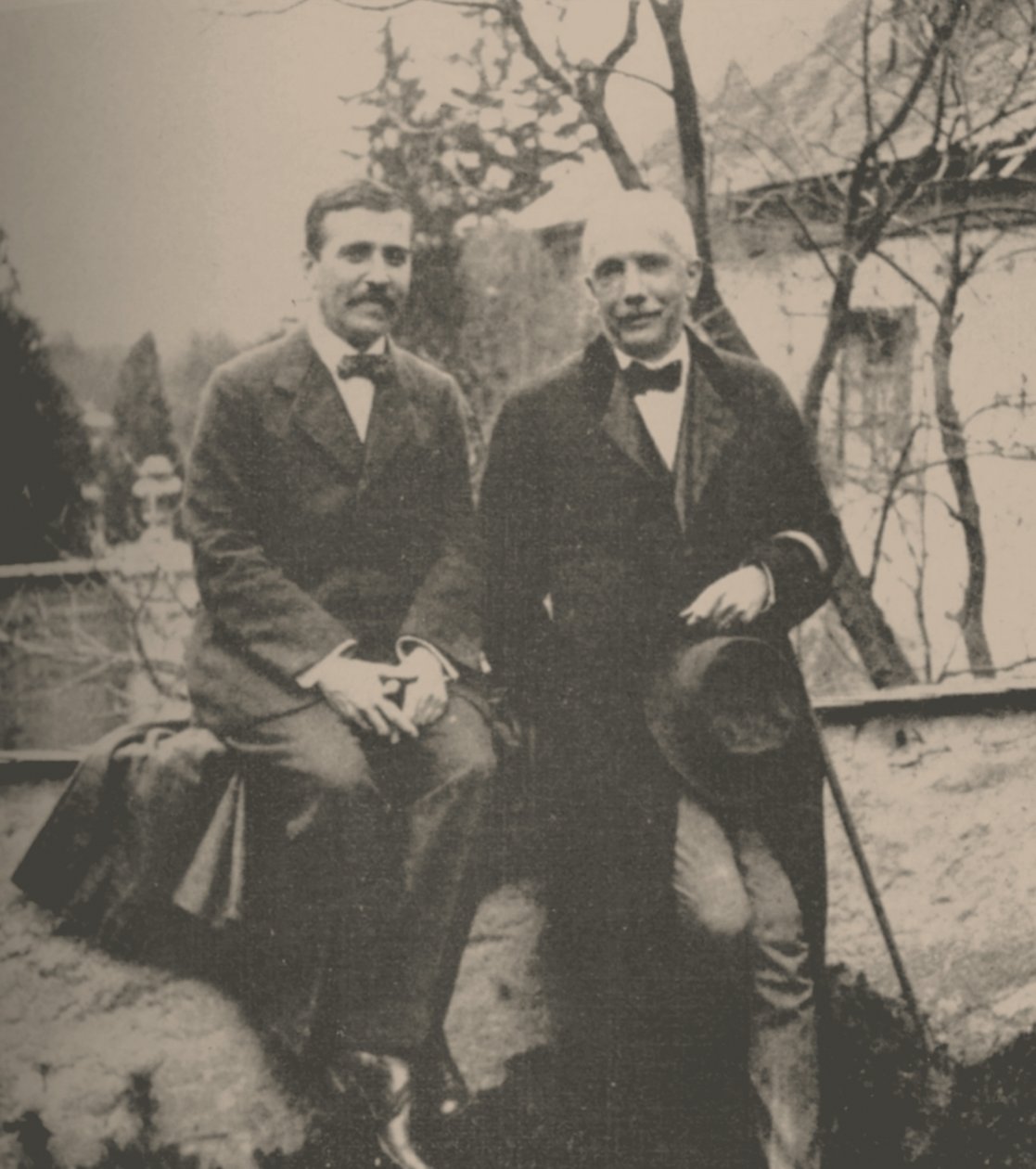 Hugo von Hofmannsthal en Richard Strauss, 1912 door Unbekannt
