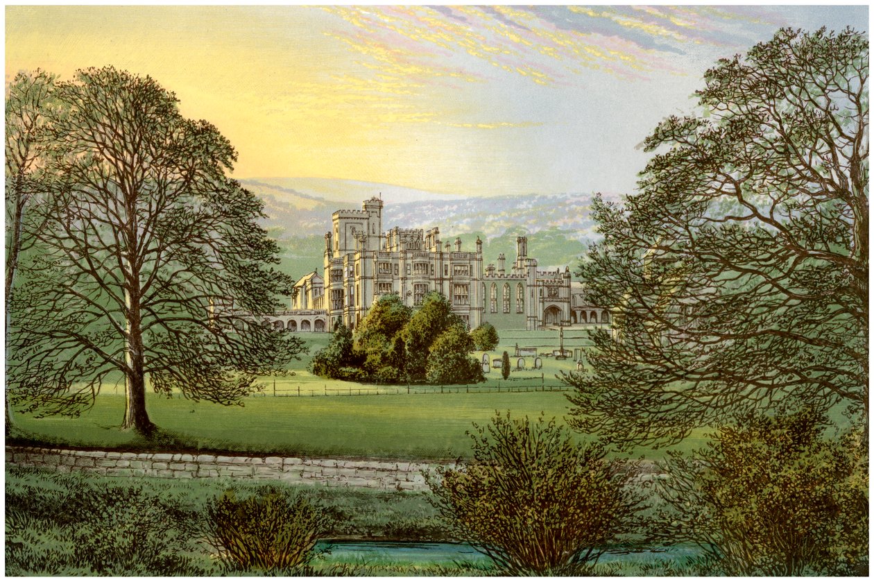 Ilam Hall, Staffordshire, huis van de familie Hanbury, ca. 1880 door Unbekannt