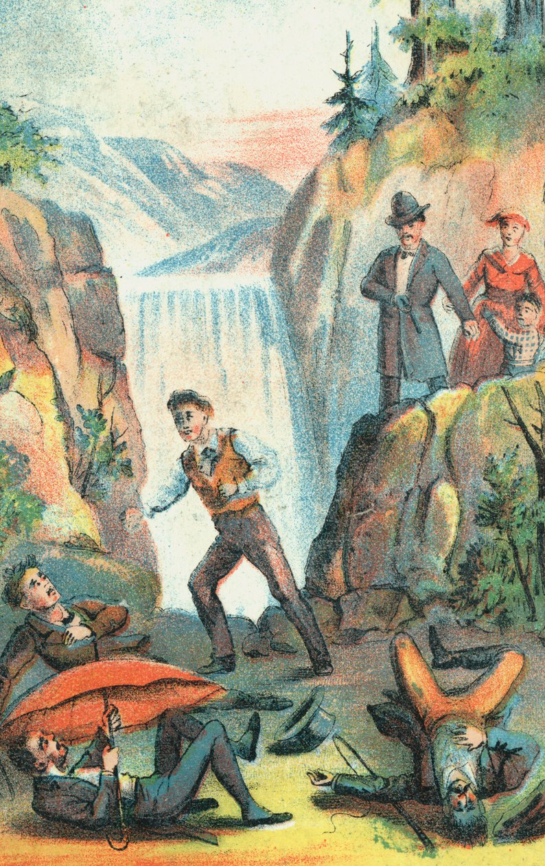 Illustratie van een poster die een theatervoorstelling van Oom Toms Hut adverteert, 1870 door Unbekannt