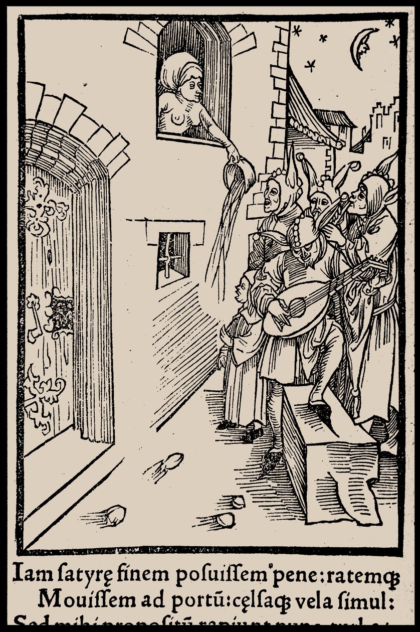 Illustratie voor het boek Narrenschip van Sebastian Brant, 1497 door Unbekannt