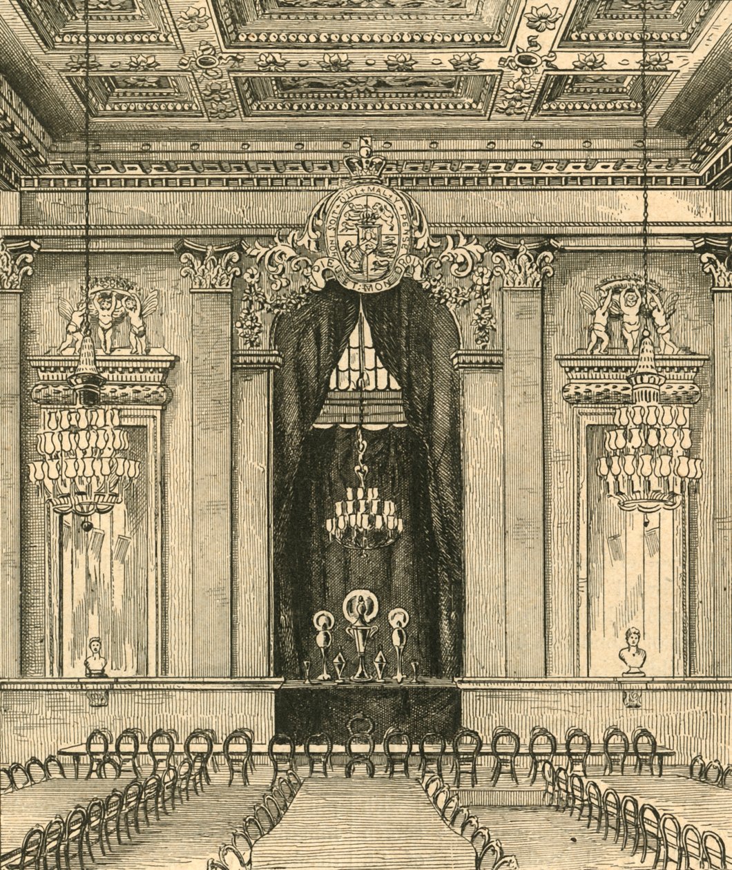 Interieur van Goldsmiths Hall, 1876, 1897 door Unbekannt
