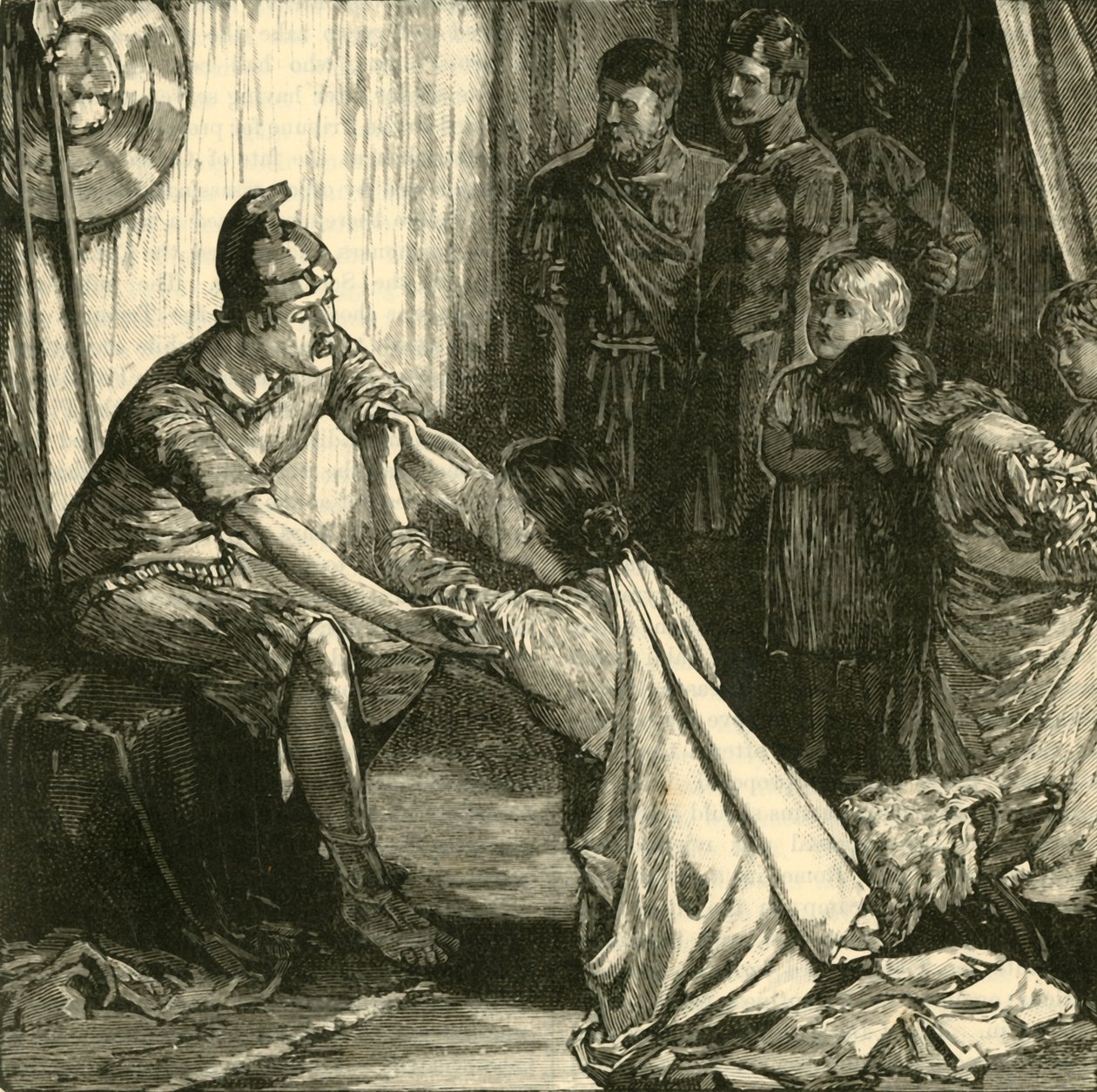 Interview Tussen Coriolanus en Zijn Vrouw en Moeder, 1890 door Unbekannt