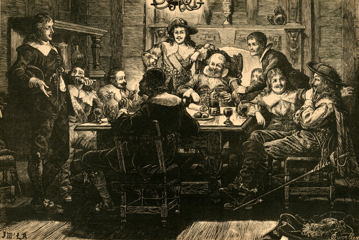 Introductie van Randolph aan Ben Jonson in de Devil Tavern, 1897 door Unbekannt