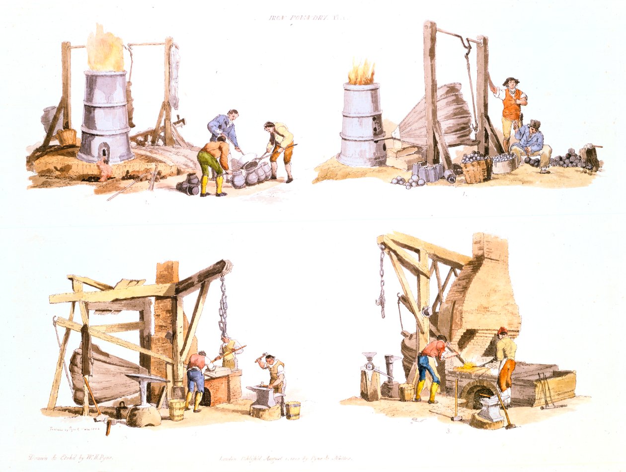 IJzergieterij, 1802 door Unbekannt