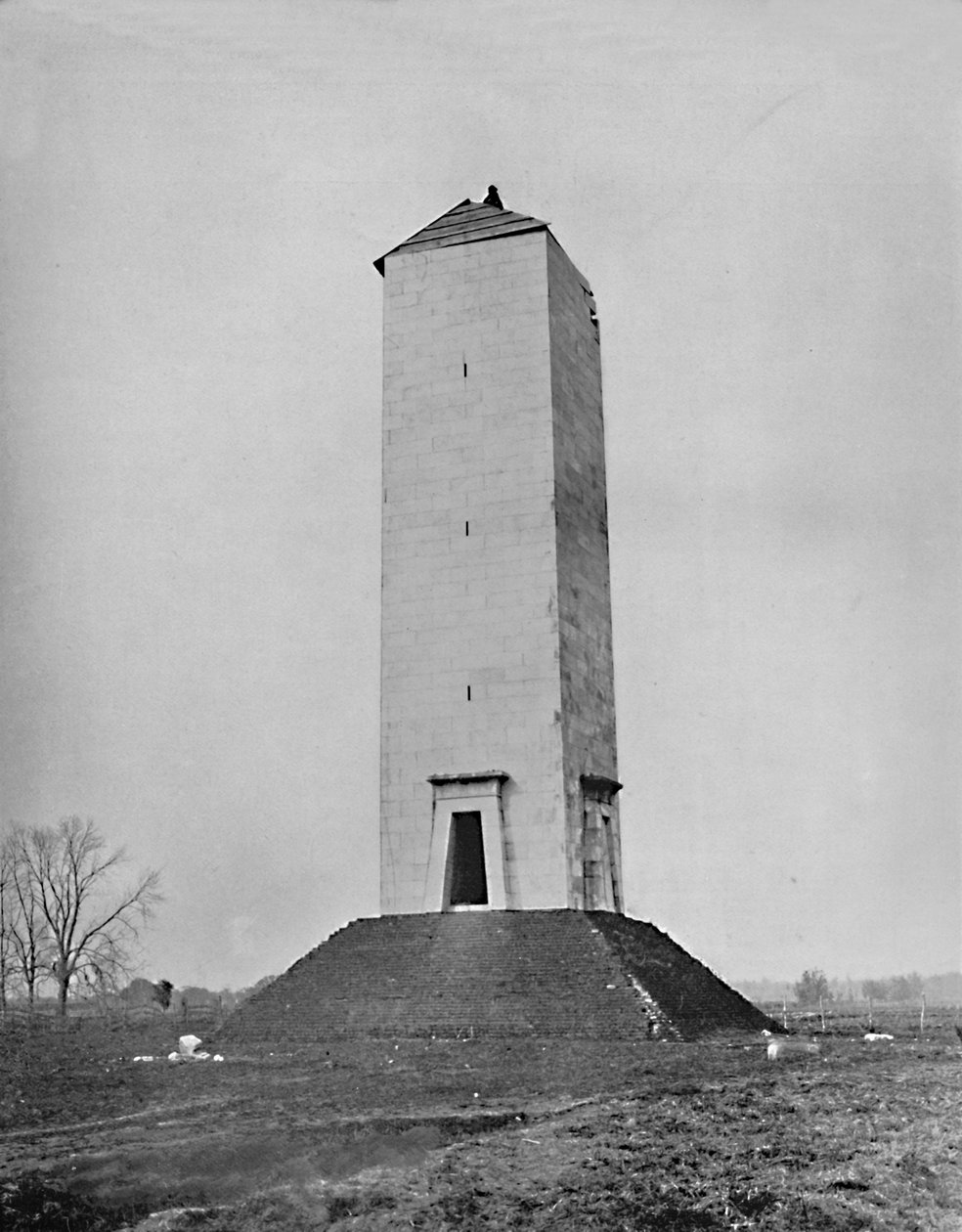 Jackson Monument, Slagveld van New Orleans, Louisiana, ca. 1897 door Unbekannt