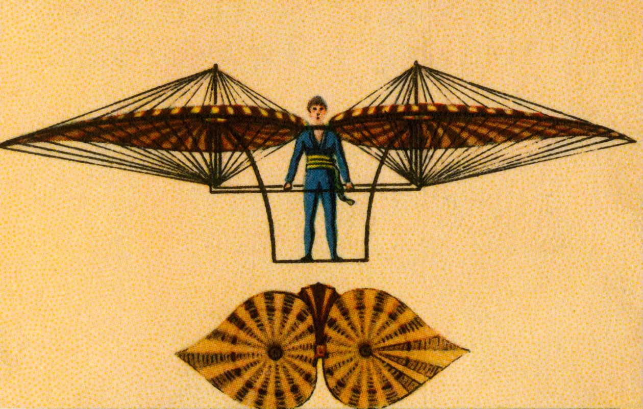 Jacob Degens vliegmachine, 1808, 1932 door Unbekannt