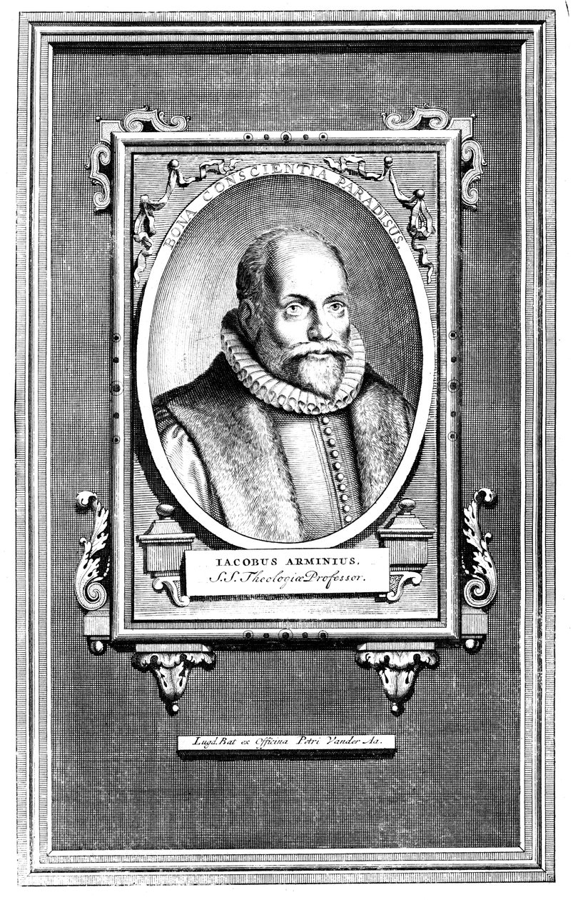 Jacobus Arminius, Nederlandse theoloog en professor in theologie aan de Universiteit van Leiden door Unbekannt