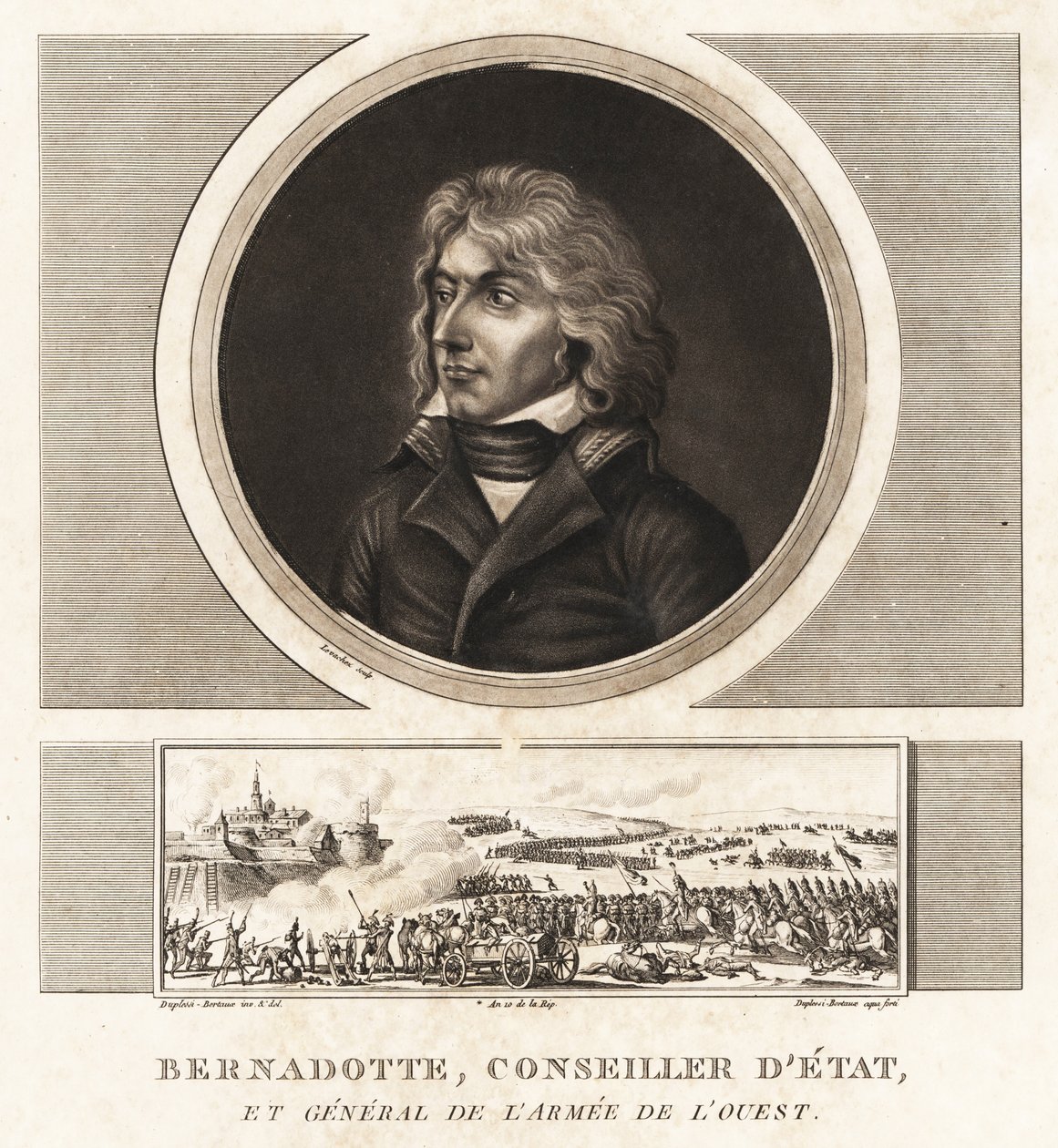 Jean-Baptiste Jules Bernadotte, staatsraad, later koning Karel XIV Johan van Zweden en Noorwegen (1763-1844) door Unbekannt