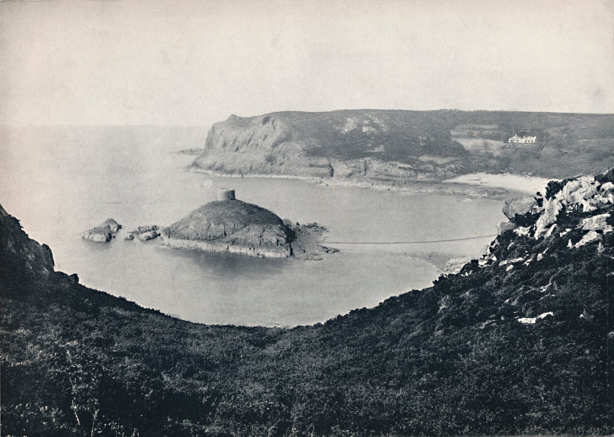 Jersey - Portelet Bay en Janvrin Island door Unbekannt