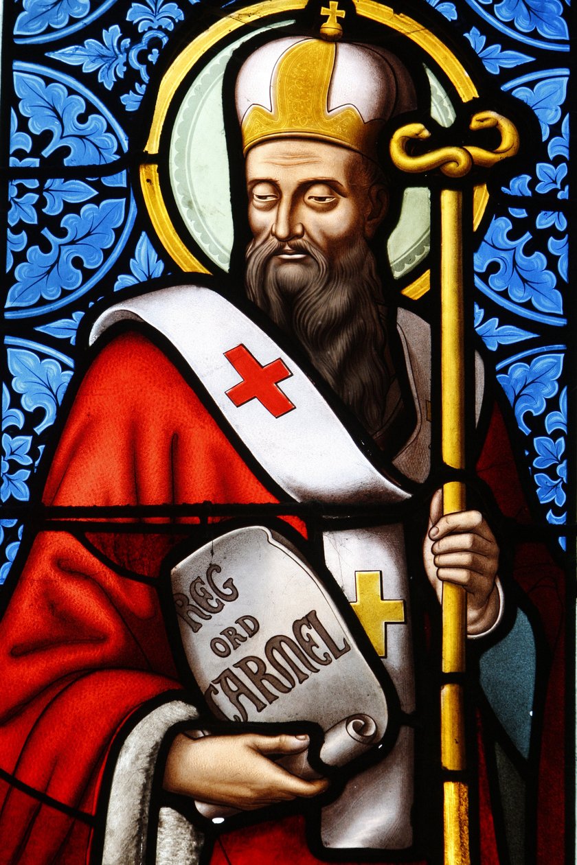Jeruzalem patriarch Sint Albert glas-in-lood in Pont L