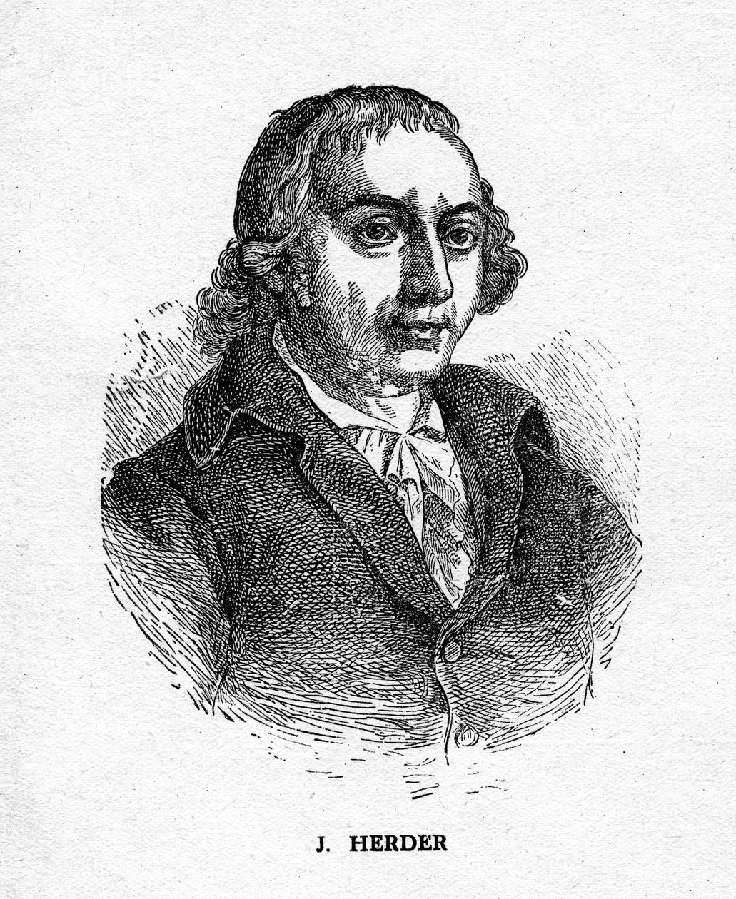 Johann Gottfried von Herder, Duitse dichter, criticus, theoloog en filosoof, 19e eeuw door Unbekannt