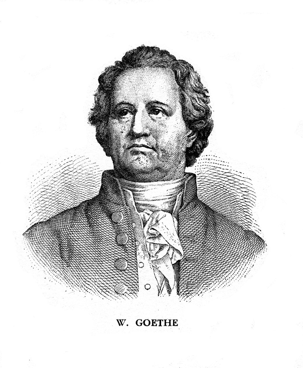 Johann Wolfgang von Goethe, Duitse dichter, dramaturg en wetenschapper, 19e eeuw door Unbekannt