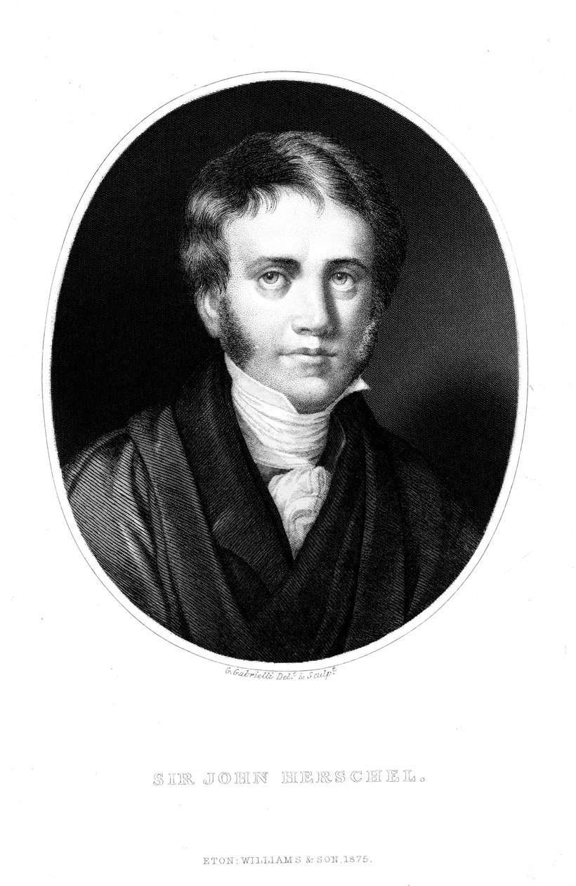 John Frederick Herschel 1792-1871, Engelse astronoom en wetenschapper, als jonge man door Unbekannt