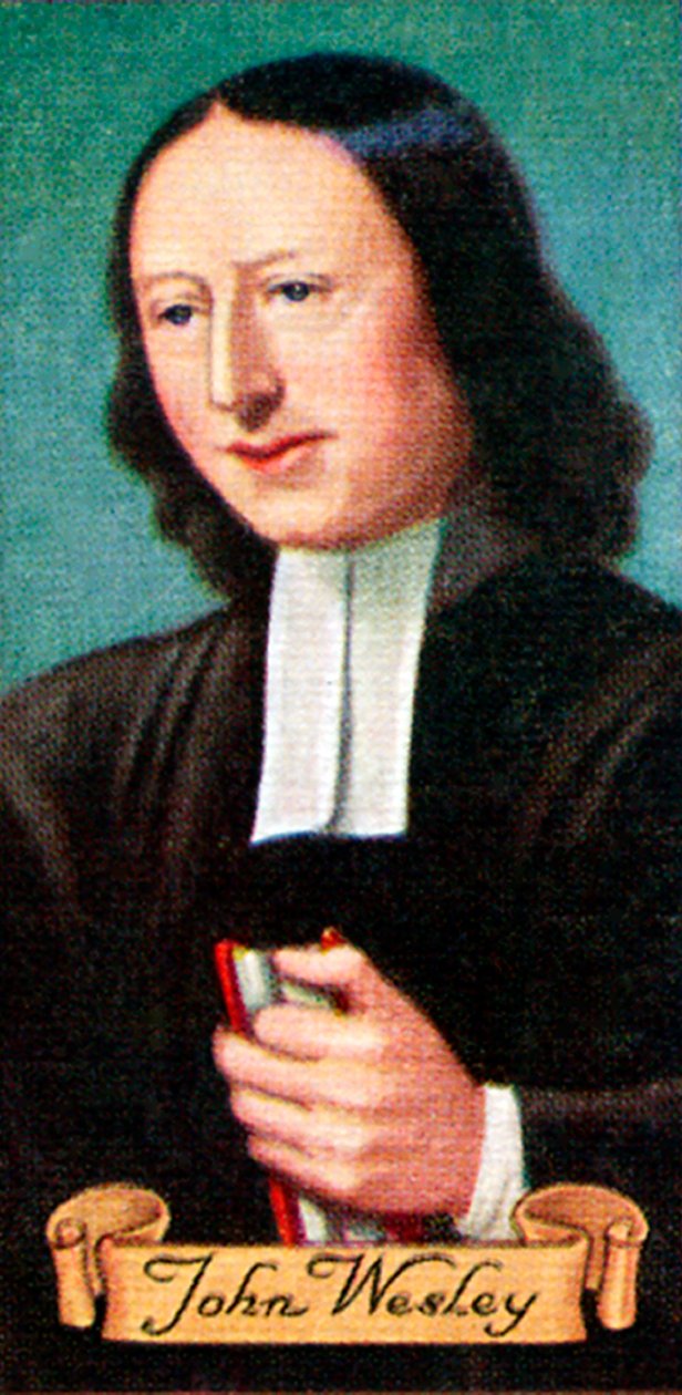 John Wesley, uit een serie sigarettenkaartjes, 1935 door Unbekannt