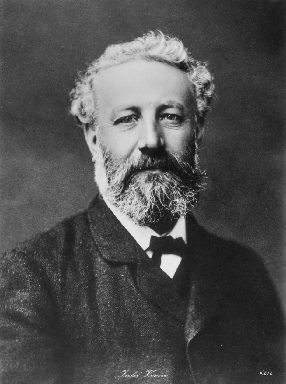 Jules Verne, Franse avonturen- en sciencefictionauteur, eind 19e eeuw door Unbekannt
