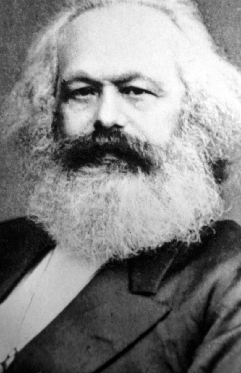 Karl Marx, Duitse politieke, sociale en economische theoreticus, 19e eeuw door Unbekannt
