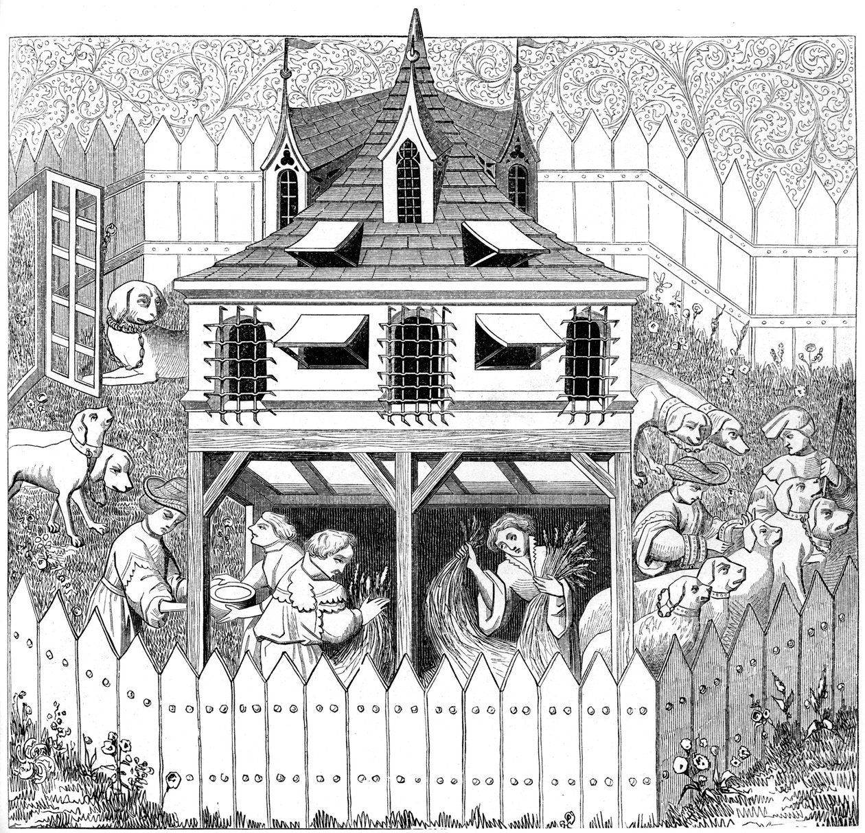 Hok waarin honden zouden moeten leven, en hoe ze moeten worden gehouden, 15e eeuw, 1849 door Unbekannt