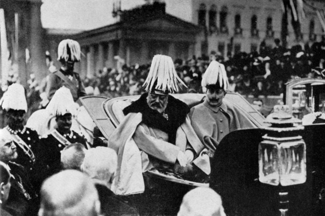 Koning Edward VII en Kaiser Wilhelm II in Berlijn, februari 1909, 1964 door Unbekannt