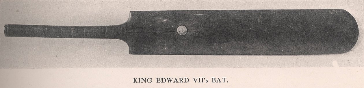 Cricketbat van Koning Edward VII, 1912 door Unbekannt