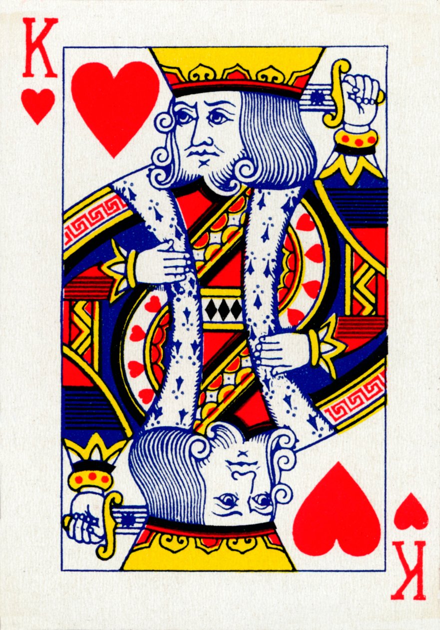 Hartenkoning van een kaartspel van Goodall & Son Ltd., c1940 door Unbekannt