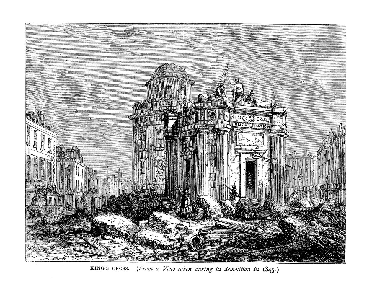 Kings Cross in 1845 door Unbekannt