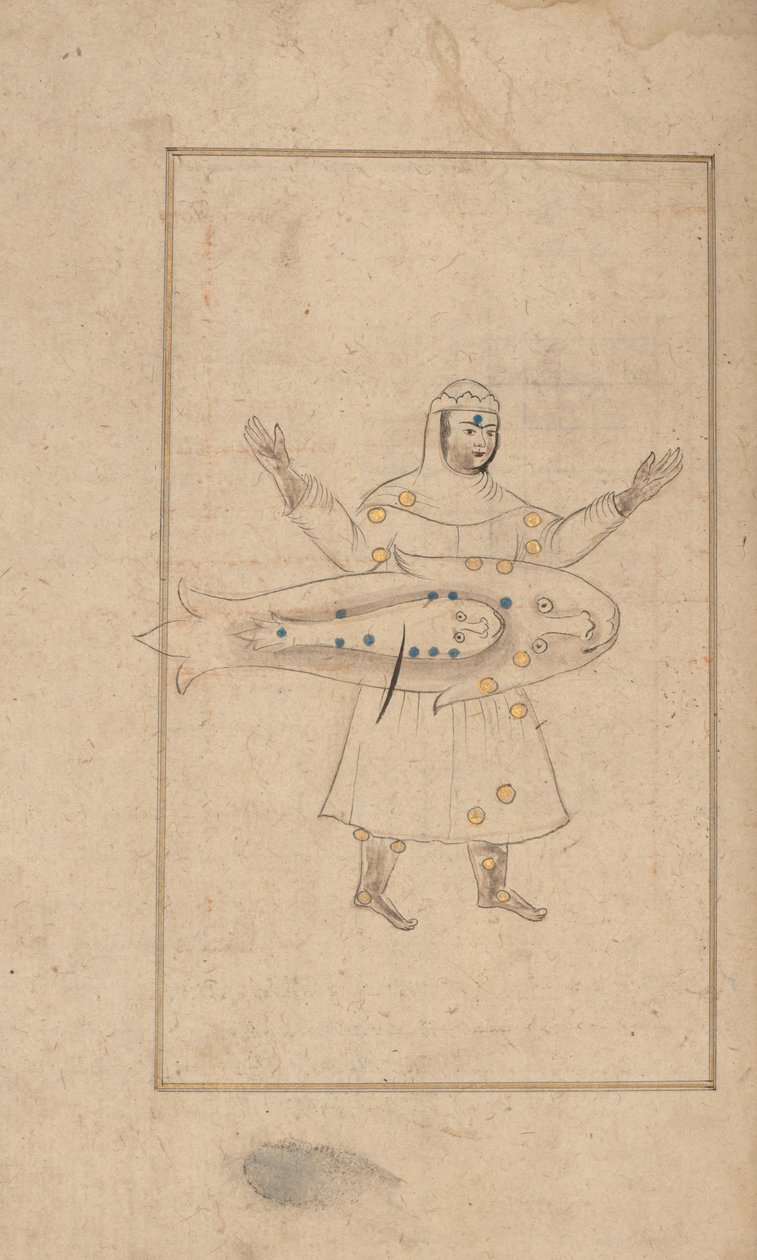 Kitab suwar al-kawakib al-thabita Boek van de afbeeldingen van de vaste sterren van al-Sufi, 18e eeuw door Unbekannt