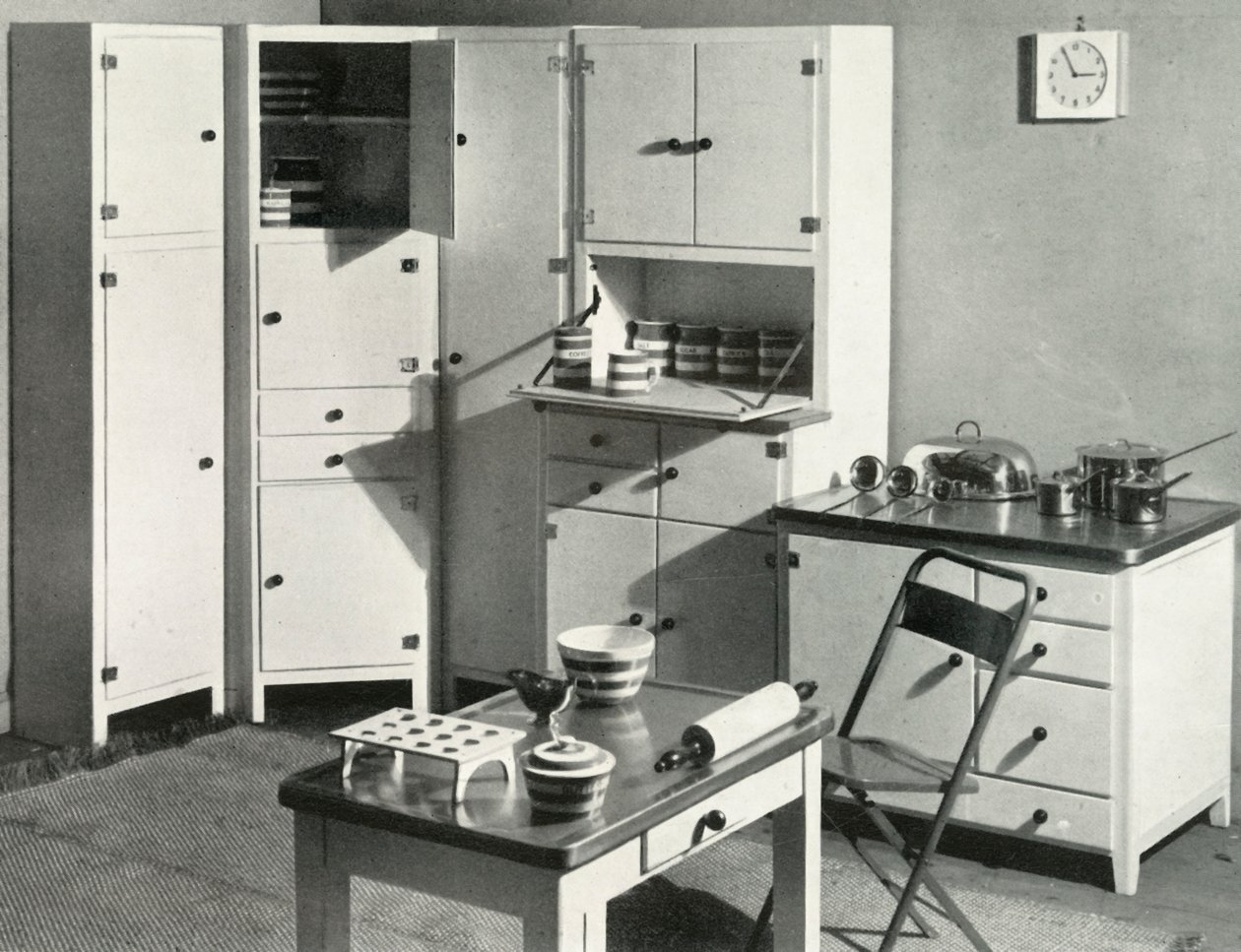 Keukenmeubels van Heals, Londen, 1937 door Unbekannt