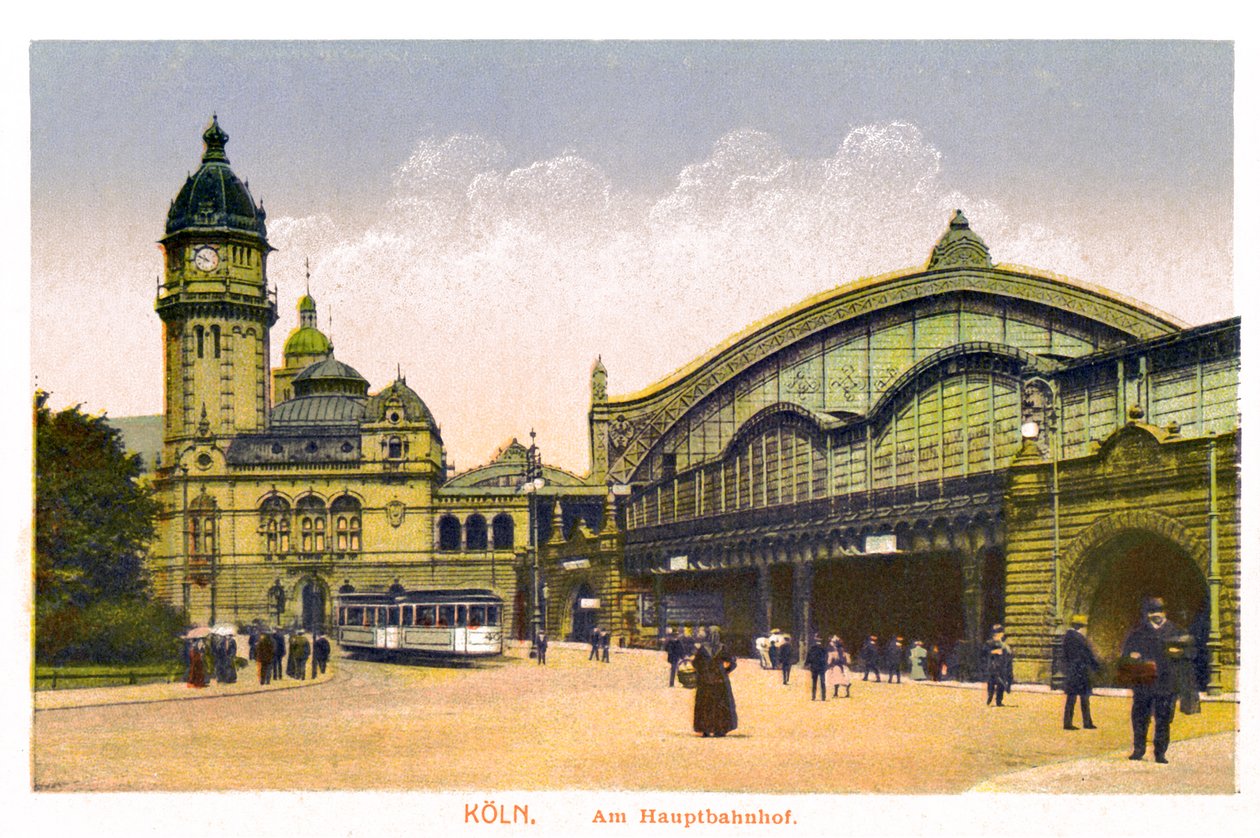 Keulen, Am Hauptbahnhof, Centraal Station door Unbekannt