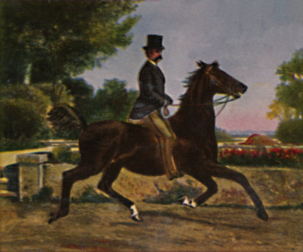 Koning Humbert I. van Italië 1844-1900. - Schilderij van Palizzi door Unbekannt