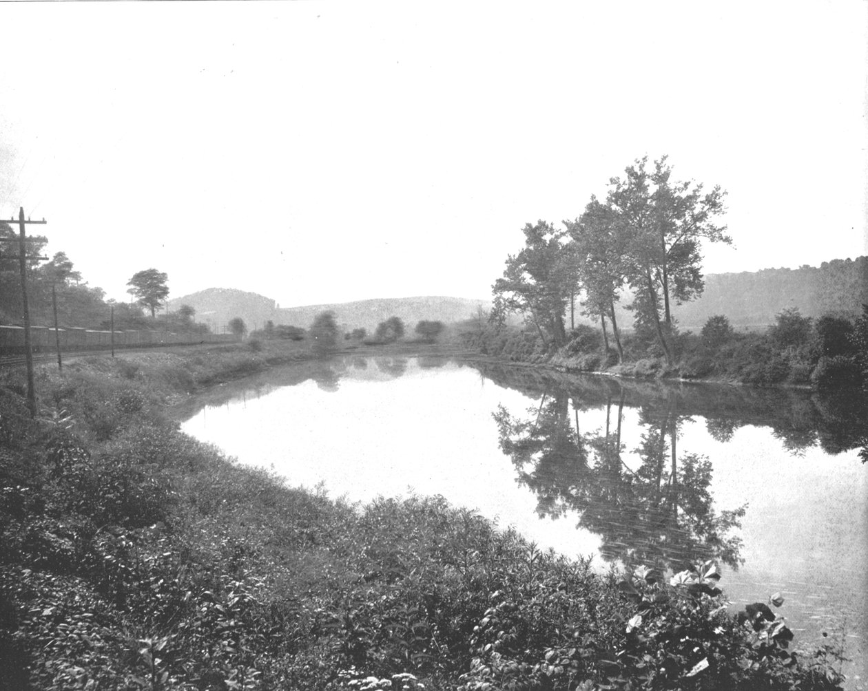 La Colle kijkend naar het westen, Pennsylvania Railroad, VS, ca. 1900 door Unbekannt