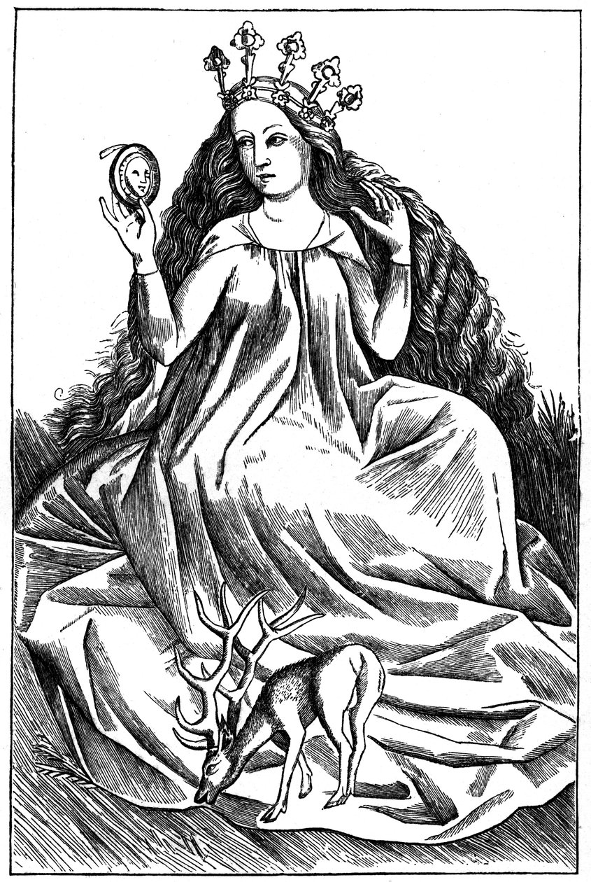 La Damoiselle, 1466, 1870 door Unbekannt