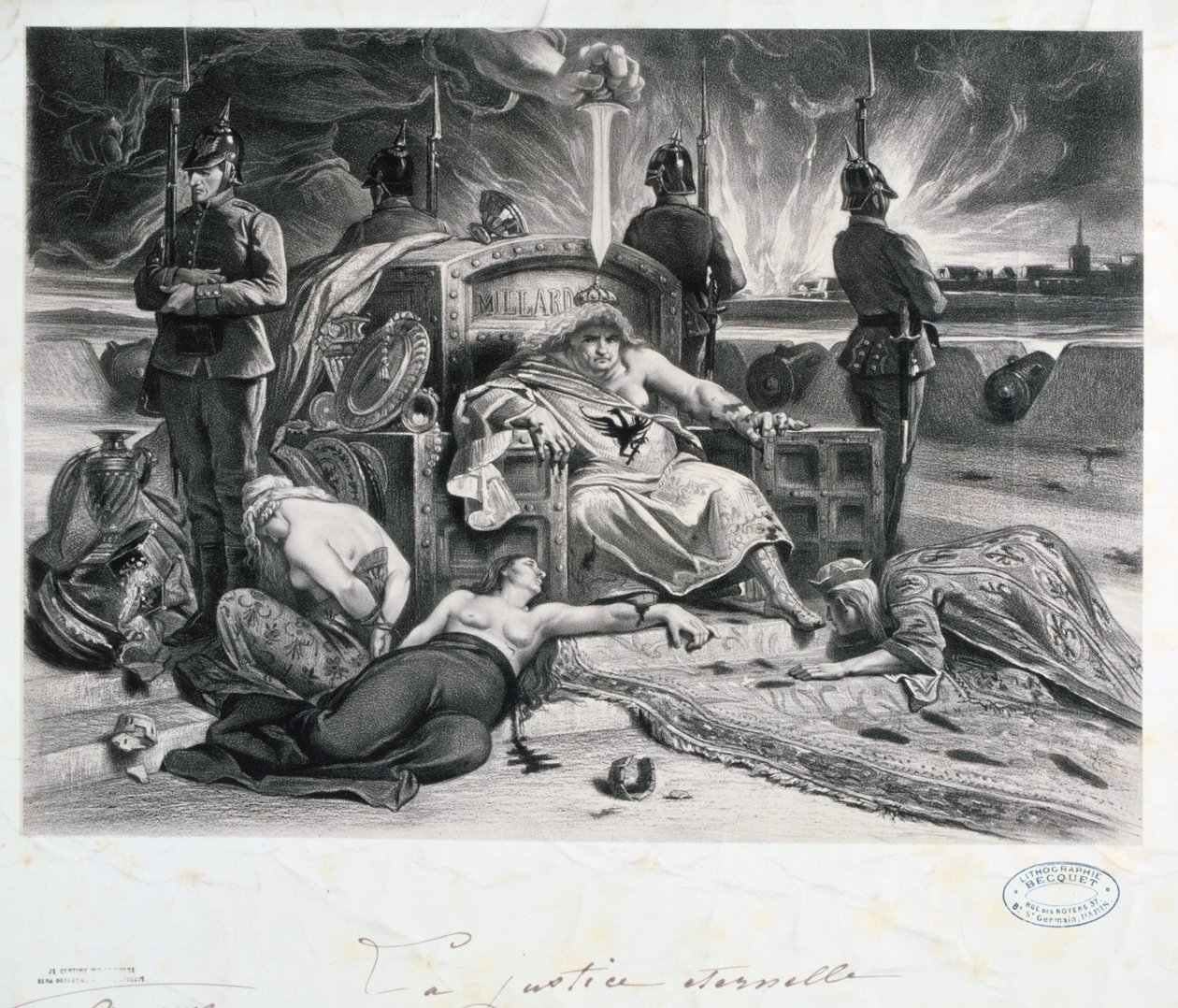 La Justice Eternelle, Frans-Pruisische oorlog, 1870-1871 door Unbekannt