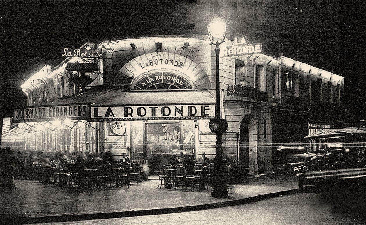 La Rotonde, Boulevard du Montparnasse, ca. 1925 door Unbekannt