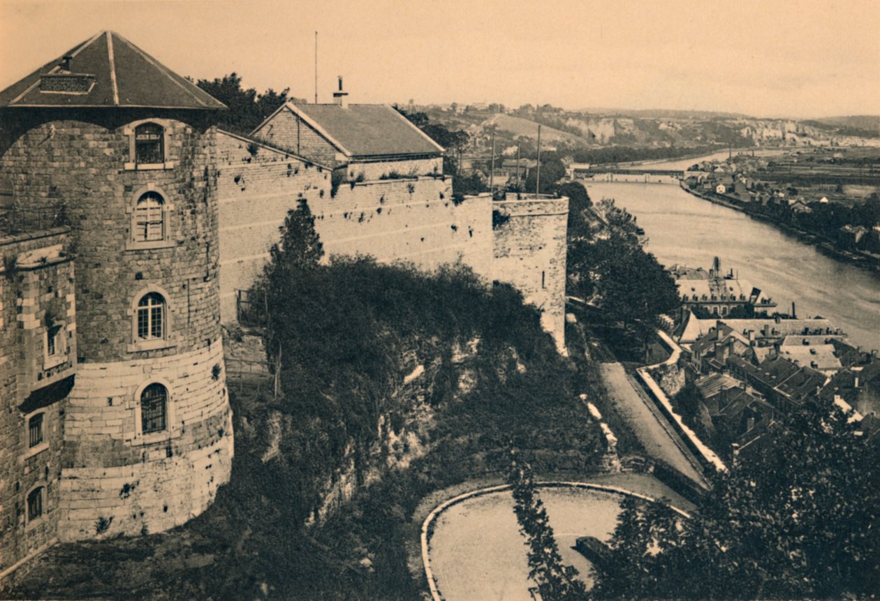 La Tour de la Citadelle et Panorama de la Meuse door Unbekannt