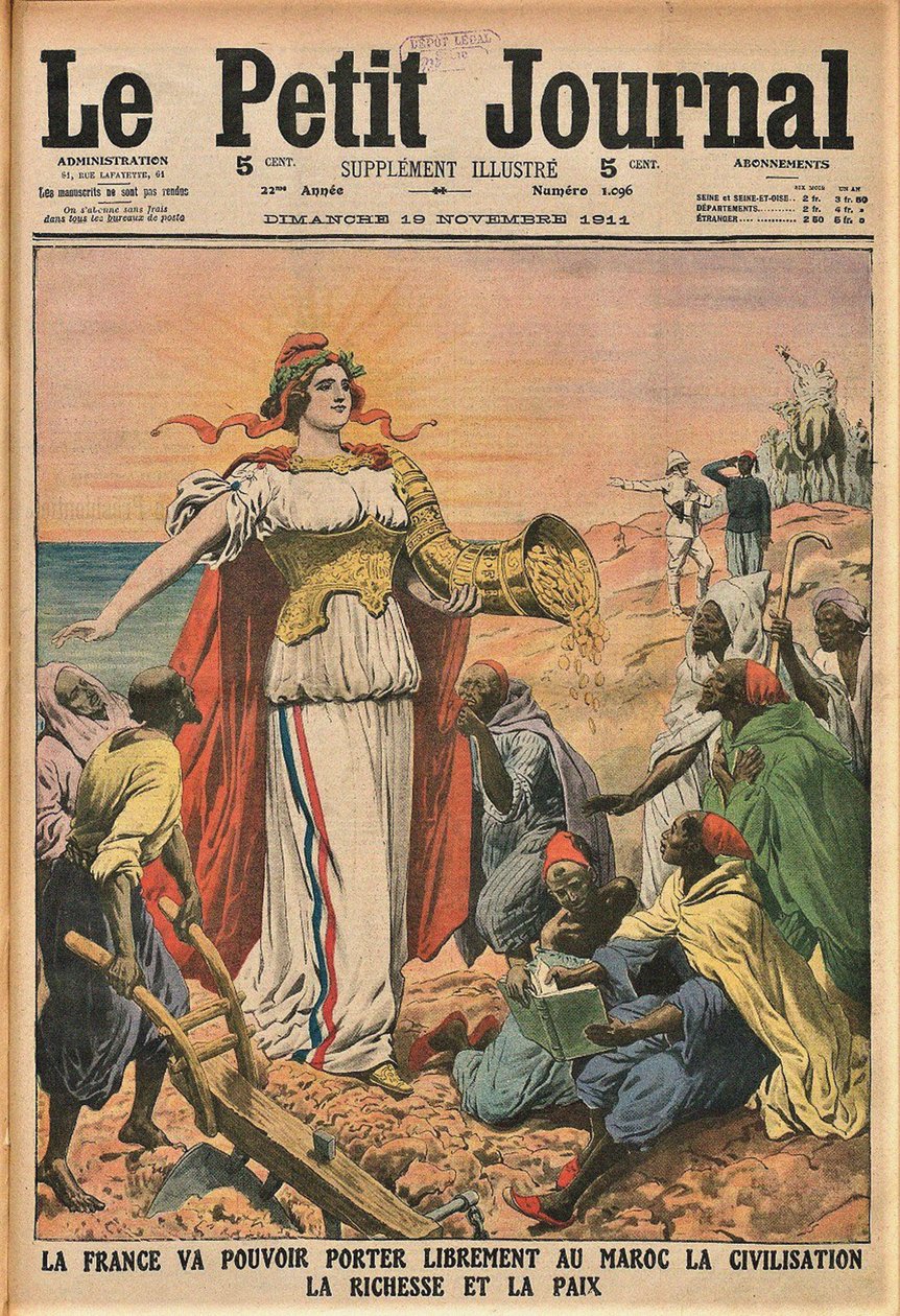 De beschavingsmissie. Le Petit Journal, november 1911 door Unbekannt