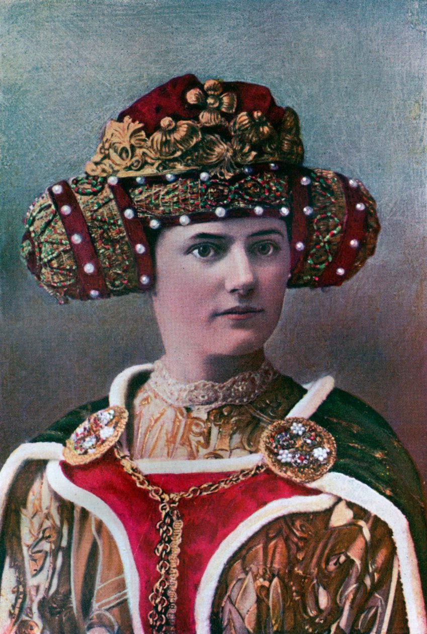 Dameshoofdtooi, 14e eeuw, 1910 door Unbekannt