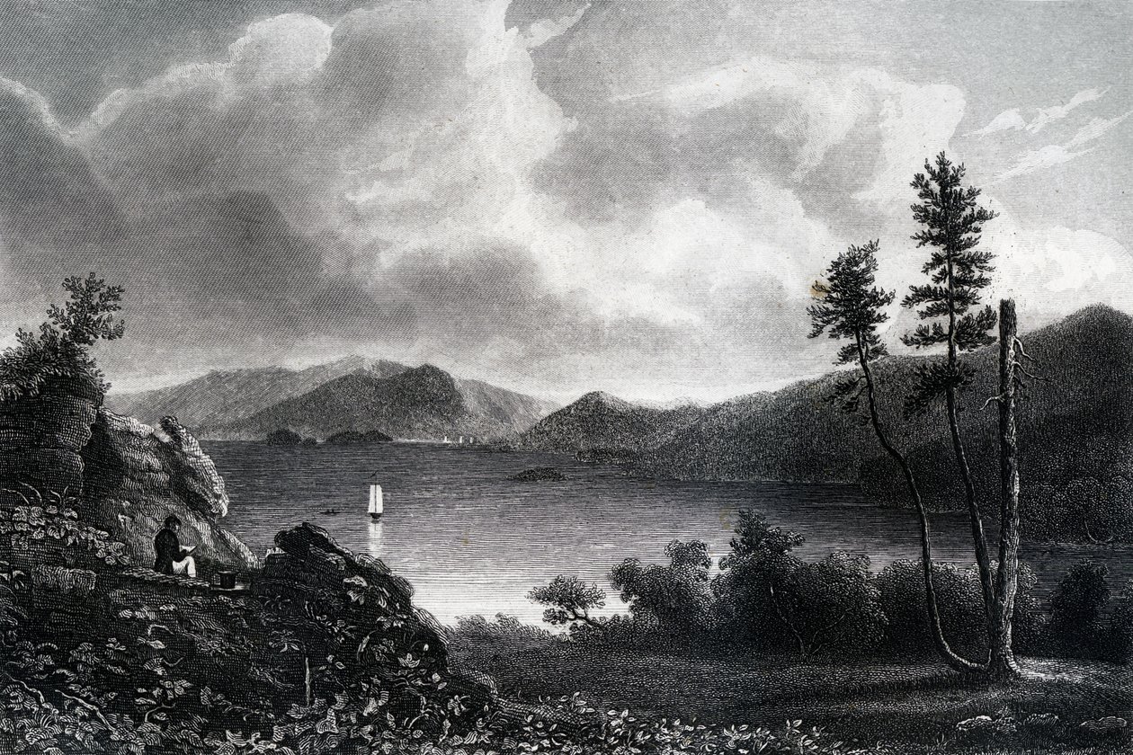 Lake George, New York, 1855 door Unbekannt