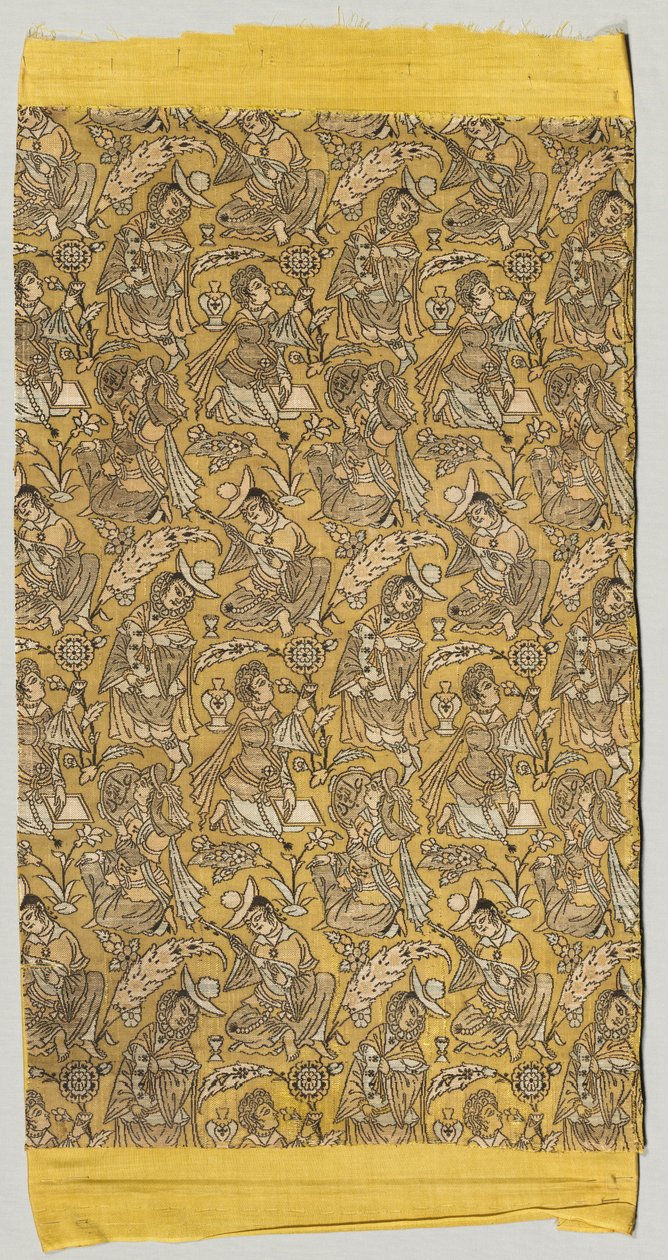 Lampas met dansers en muzikanten, 1600-1650 door Unbekannt