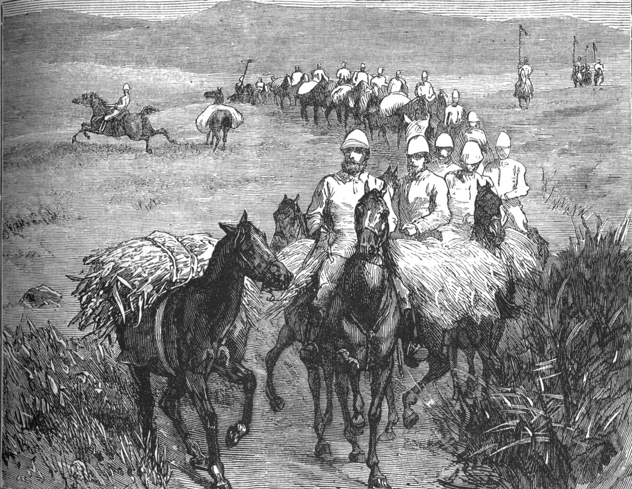 Lansiers terugkerend van een strooptocht, ca. 1880 door Unbekannt