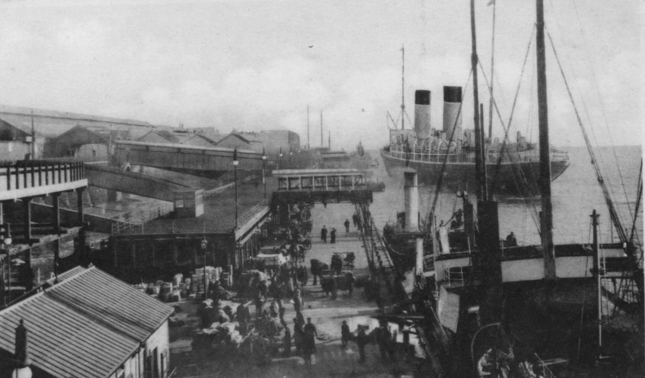 Aanlegsteiger, Liverpool Docks door Unbekannt