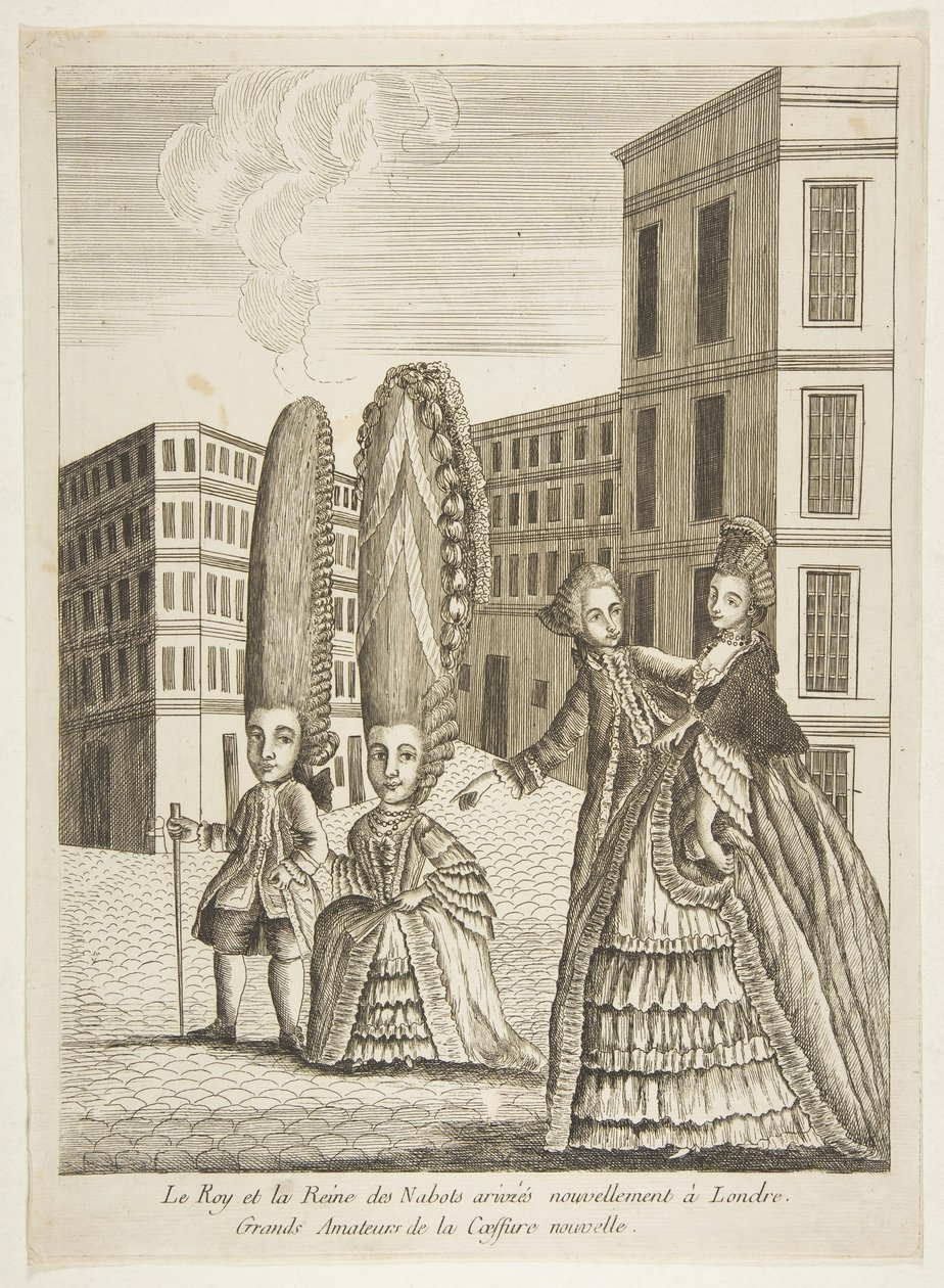 Le Roy et la Reine des Nabots aangekomen in Londen. Grote liefhebbers van de... door Unbekannt