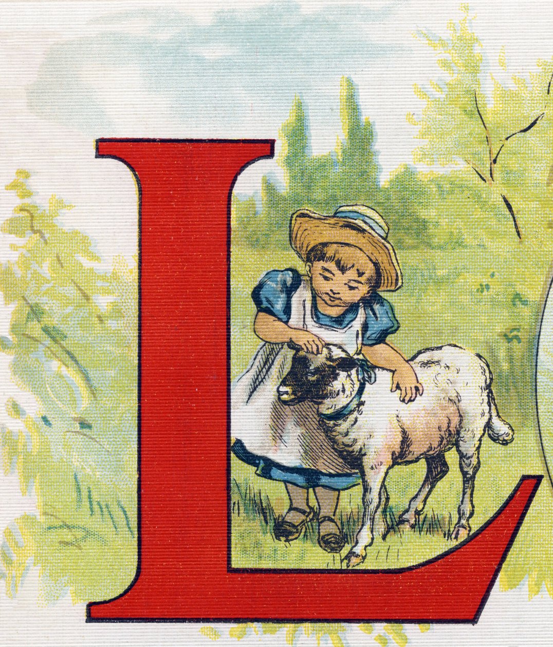 Letter L: lam. Gravure in "ABC L