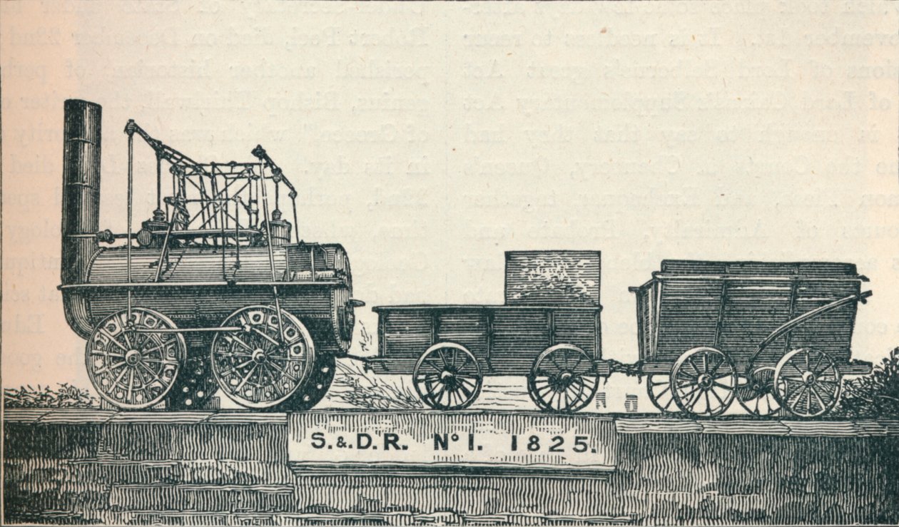 Locomotion no 1, gebouwd voor de Stockton & Darlington Railway door Unbekannt