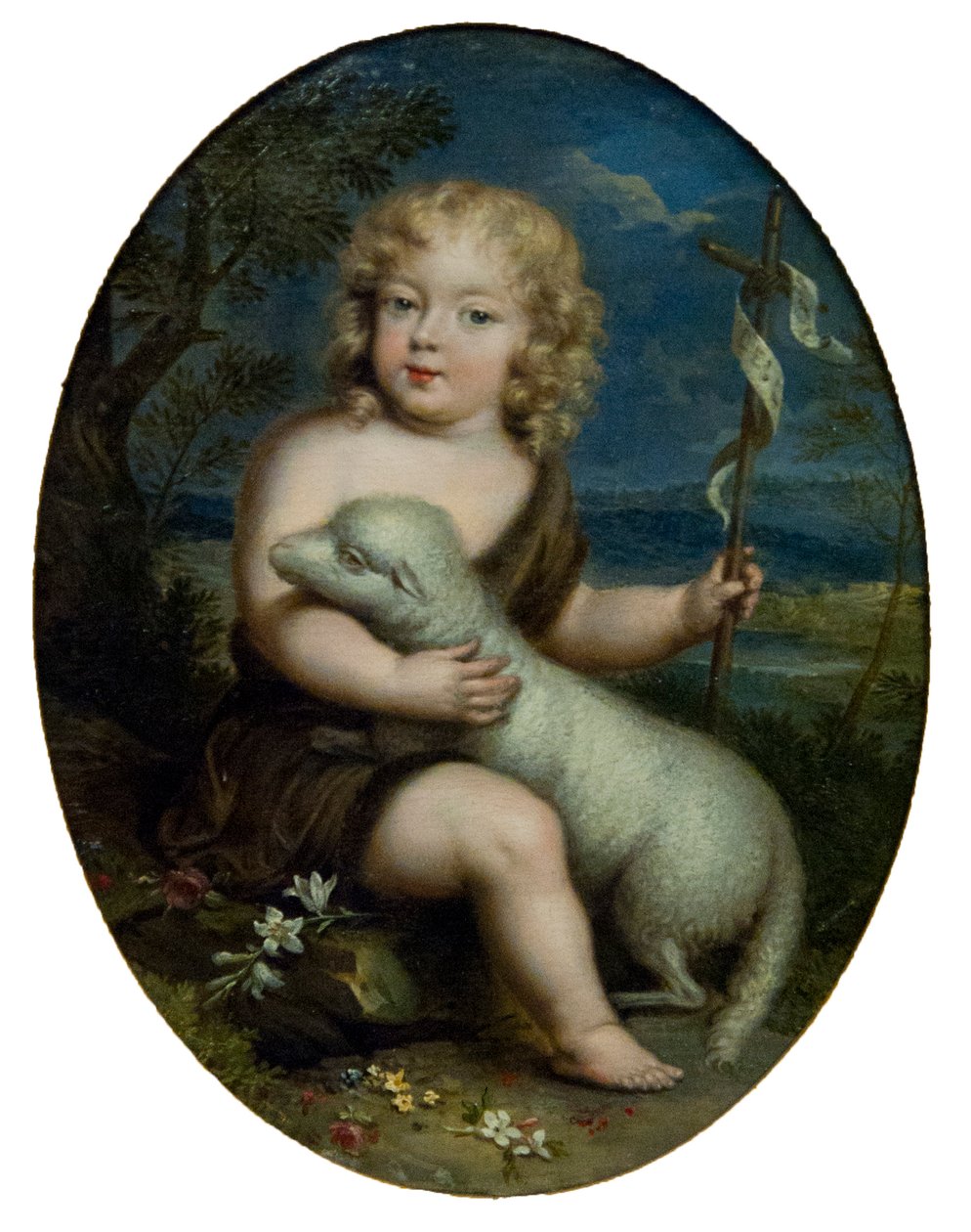Louis Alexandre de Bourbon, graaf van Toulouse als Johannes de Doper door Unbekannt