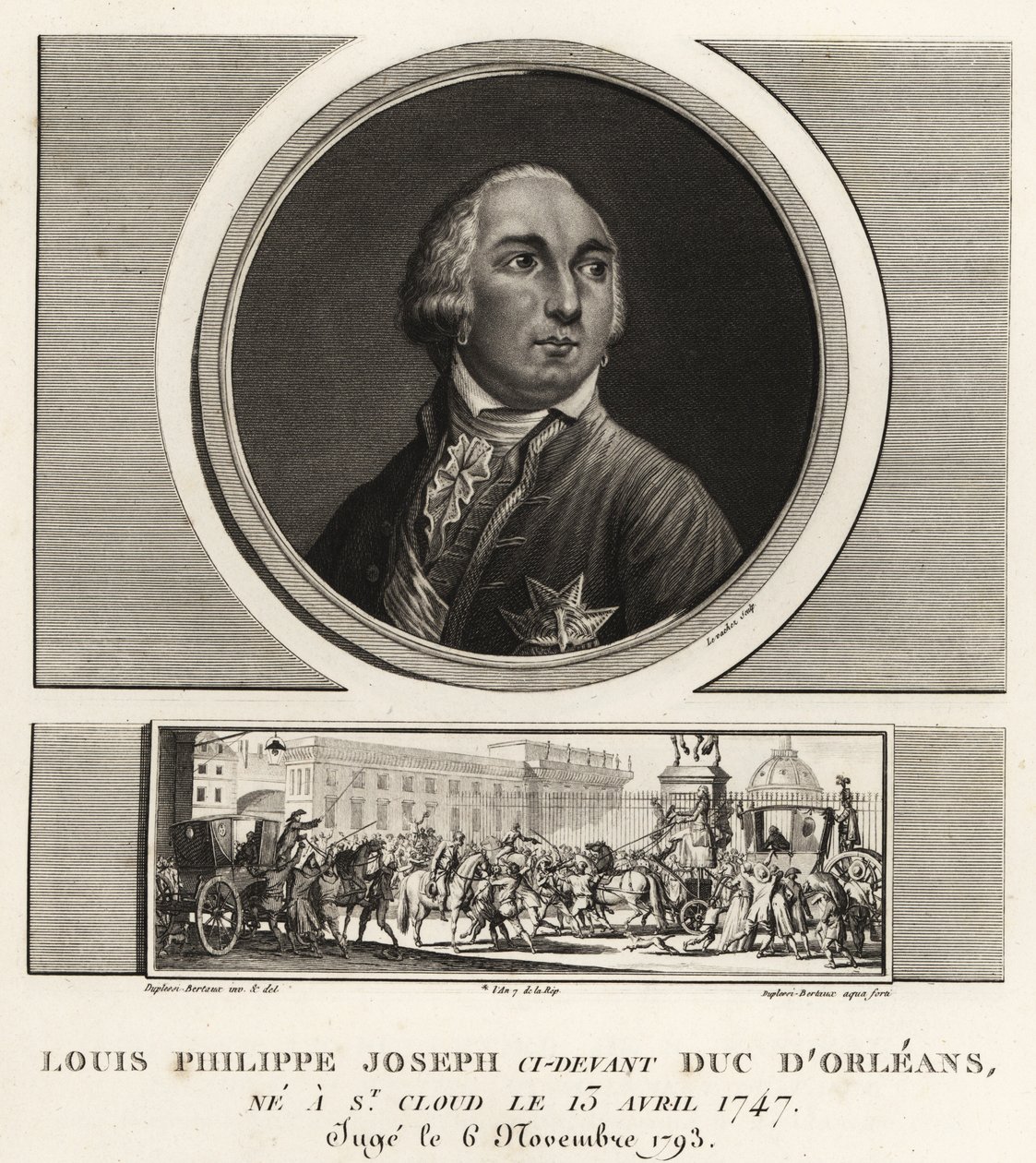 Louis Philippe II, Hertog van Orléans (1747-1789), Franse hertog onthoofd tijdens de Terreur door Unbekannt