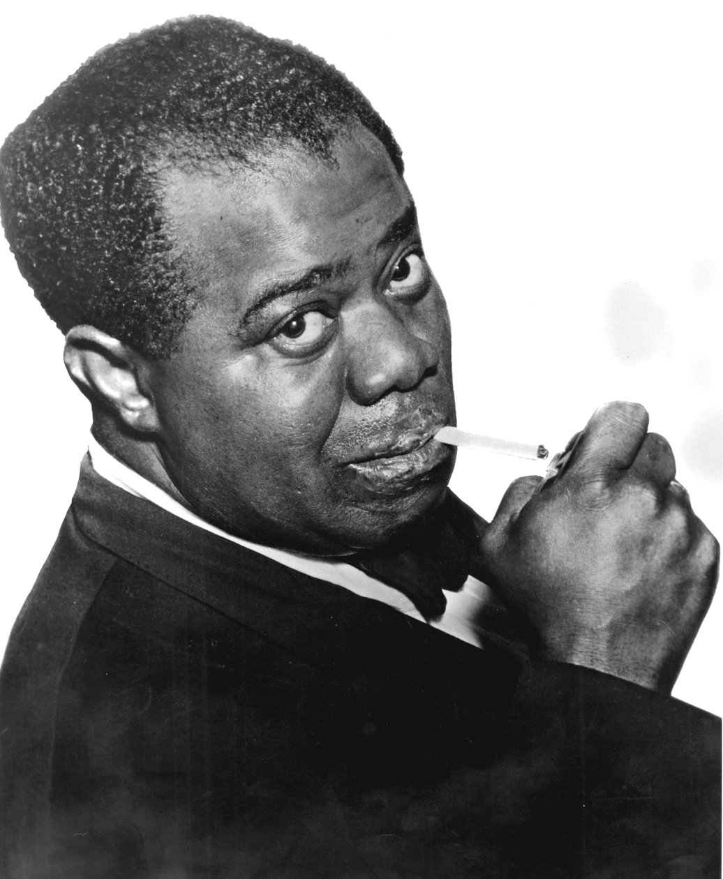 Louis Satchmo Armstrong, Amerikaanse jazz trompettist en zanger door Unbekannt