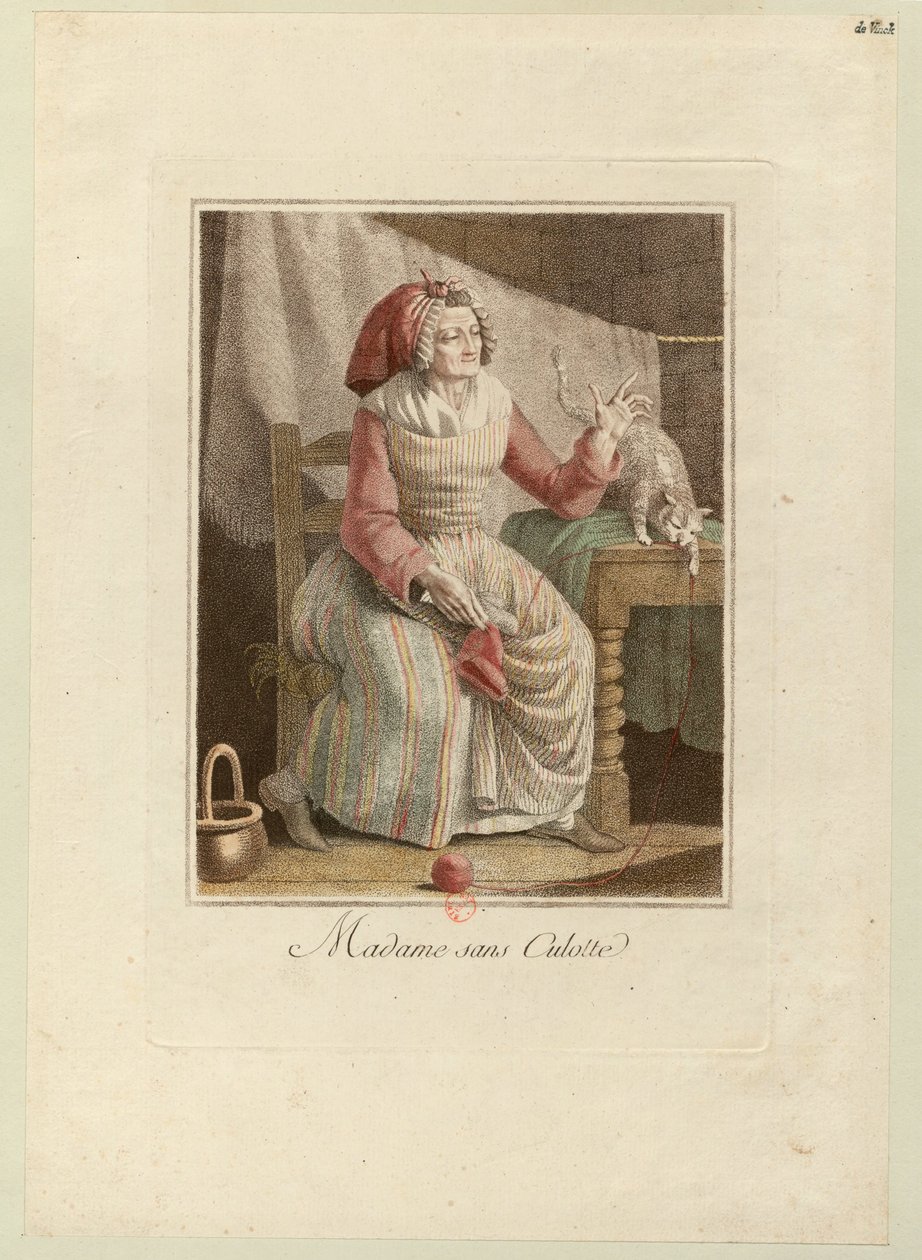 Madame Sans-Culotte, ca. 1794 door Unbekannt